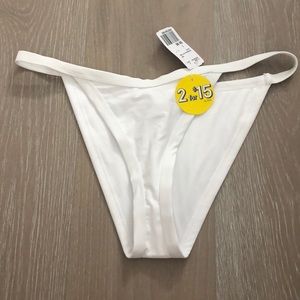 Forever 21 white bikini bottom